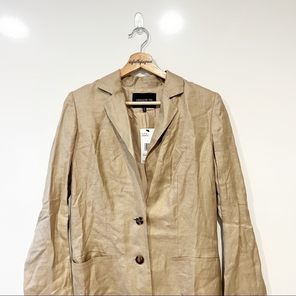 NWT Lafayette 148 New York Linen Oversized Blazer - Picture 4 of 14